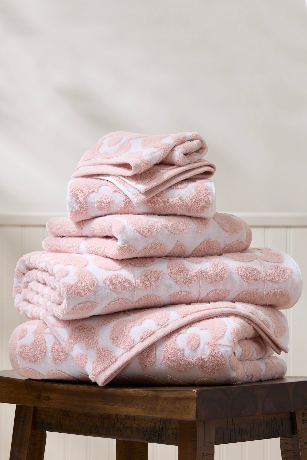 CARO Home Wild Blossom Floral 6 Piece Luxury Towel Set