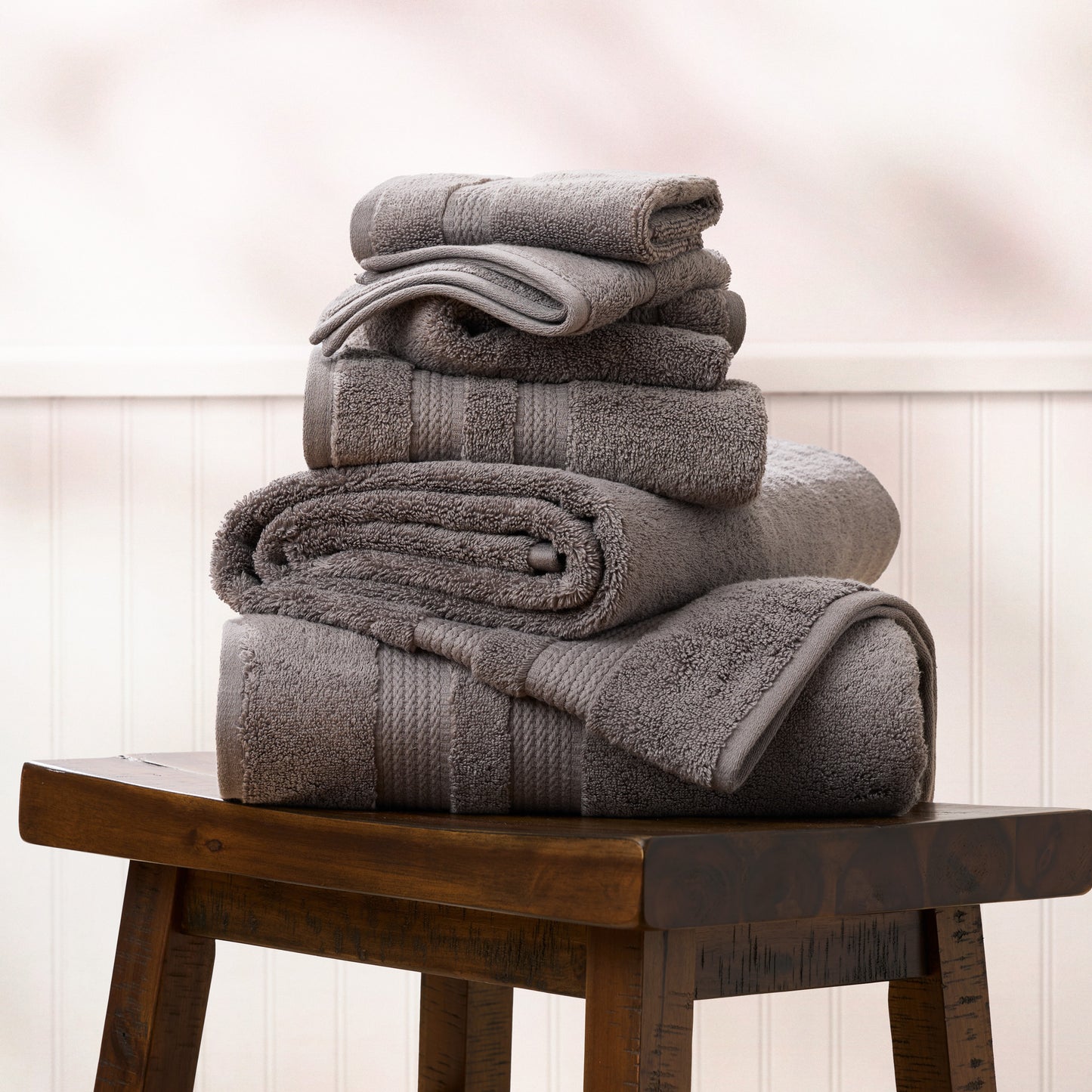 BETHANY 6-PIECE TOWEL SET: THE UTMOST LUXURY ZERO TWIST SOLID