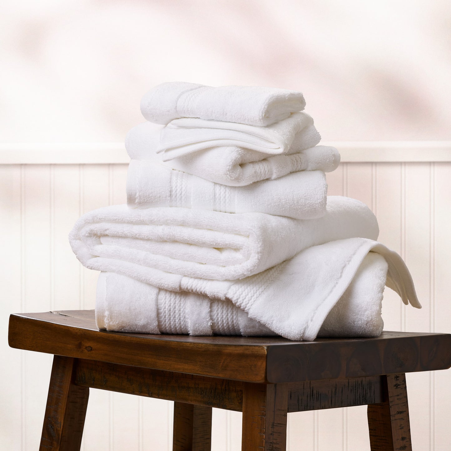 BETHANY 6-PIECE TOWEL SET: THE UTMOST LUXURY ZERO TWIST SOLID