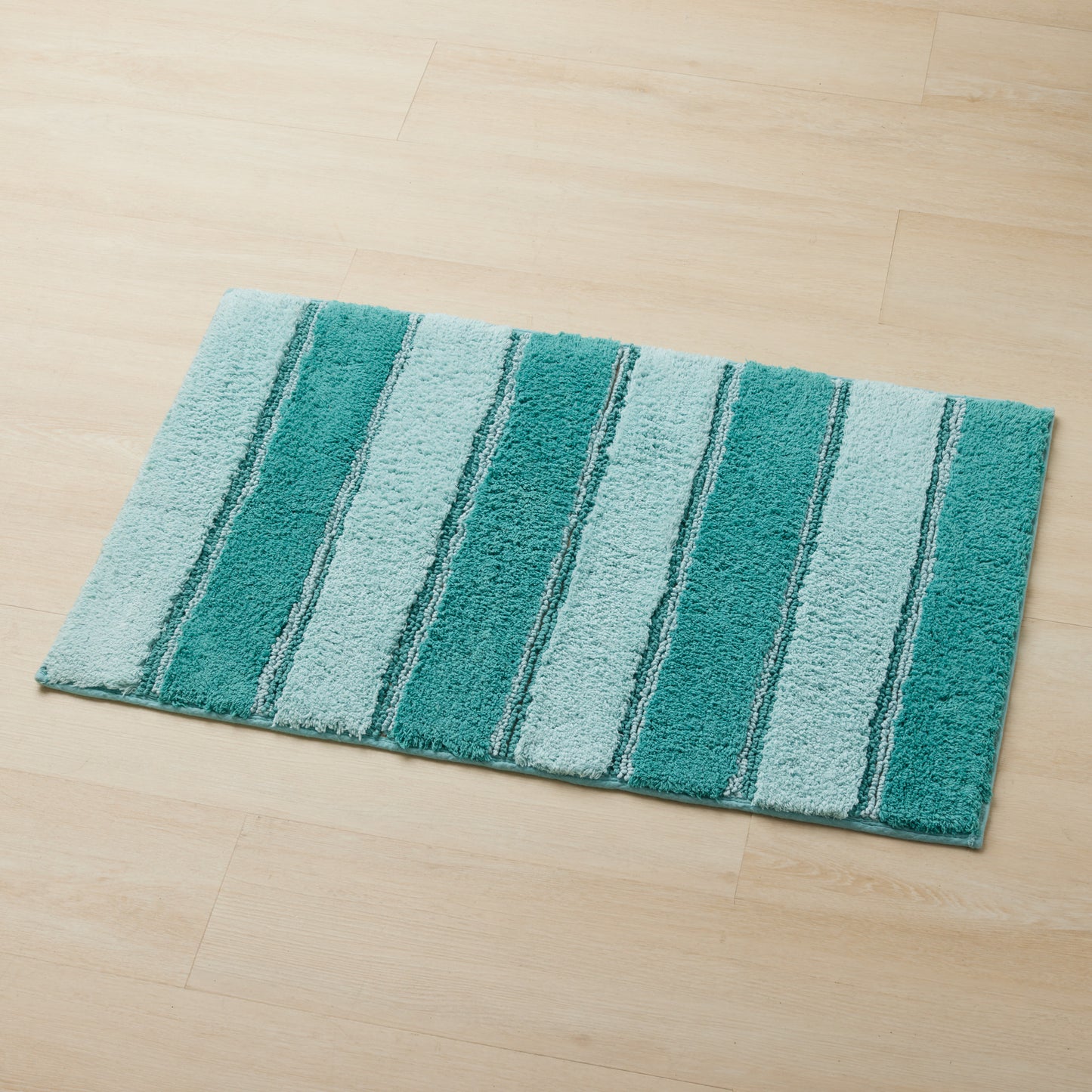 Bethany Stripe Non-Slip Plush Bath Rug