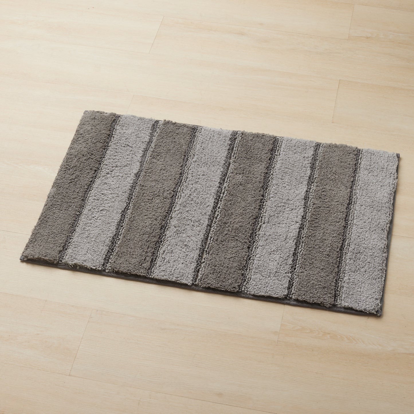 Bethany Stripe Non-Slip Plush Bath Rug