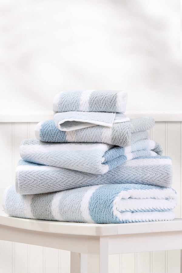 Montague 6-Piece Towel Set: The Chevron Bath
