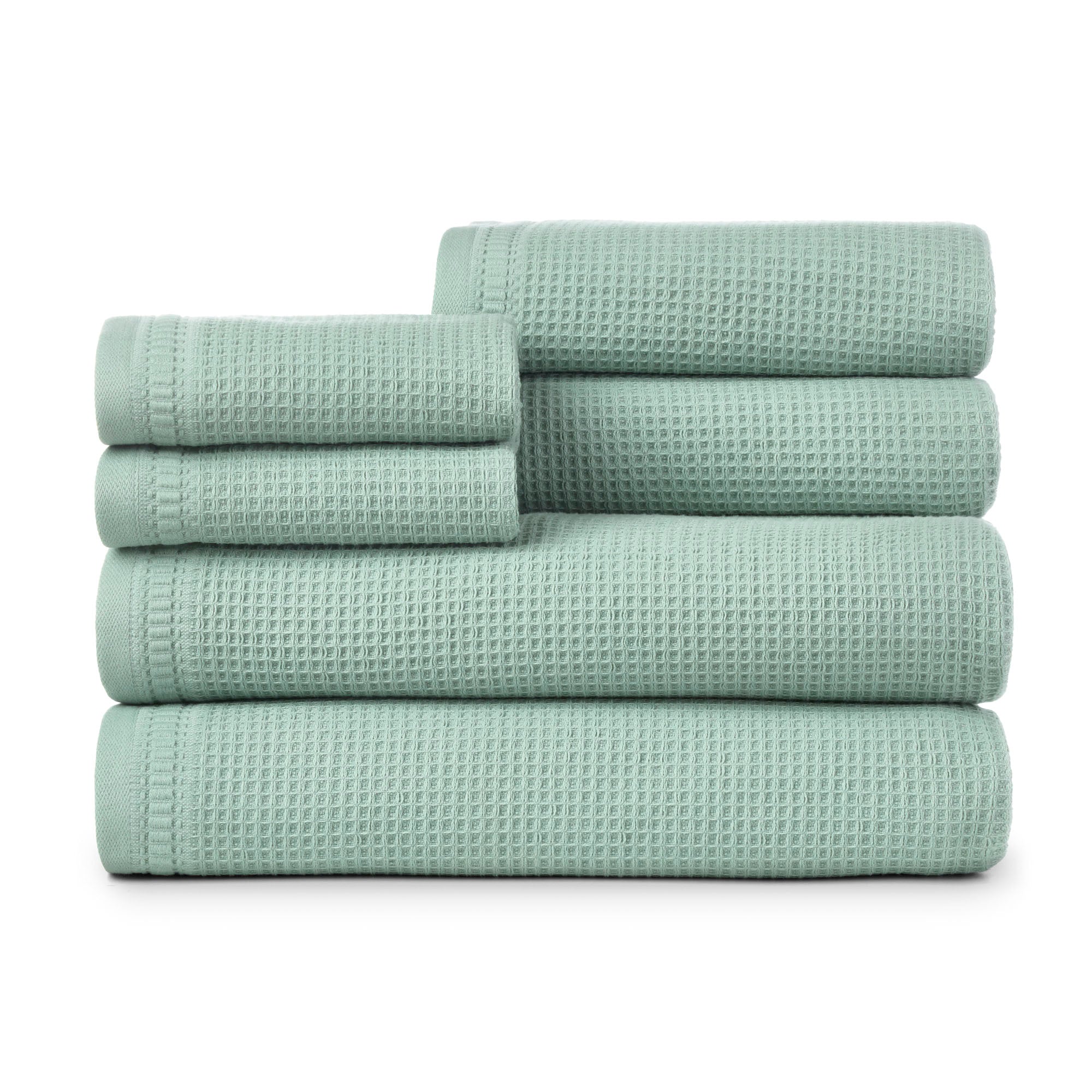 CARO Home Oceana 6 Piece Towel Set incl. 2 bath hand wash towels CARO HOME