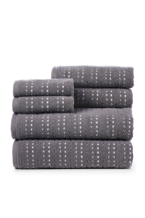 Parsnip Zero Twist 6-Piece Towel Set: The Architectural Towel