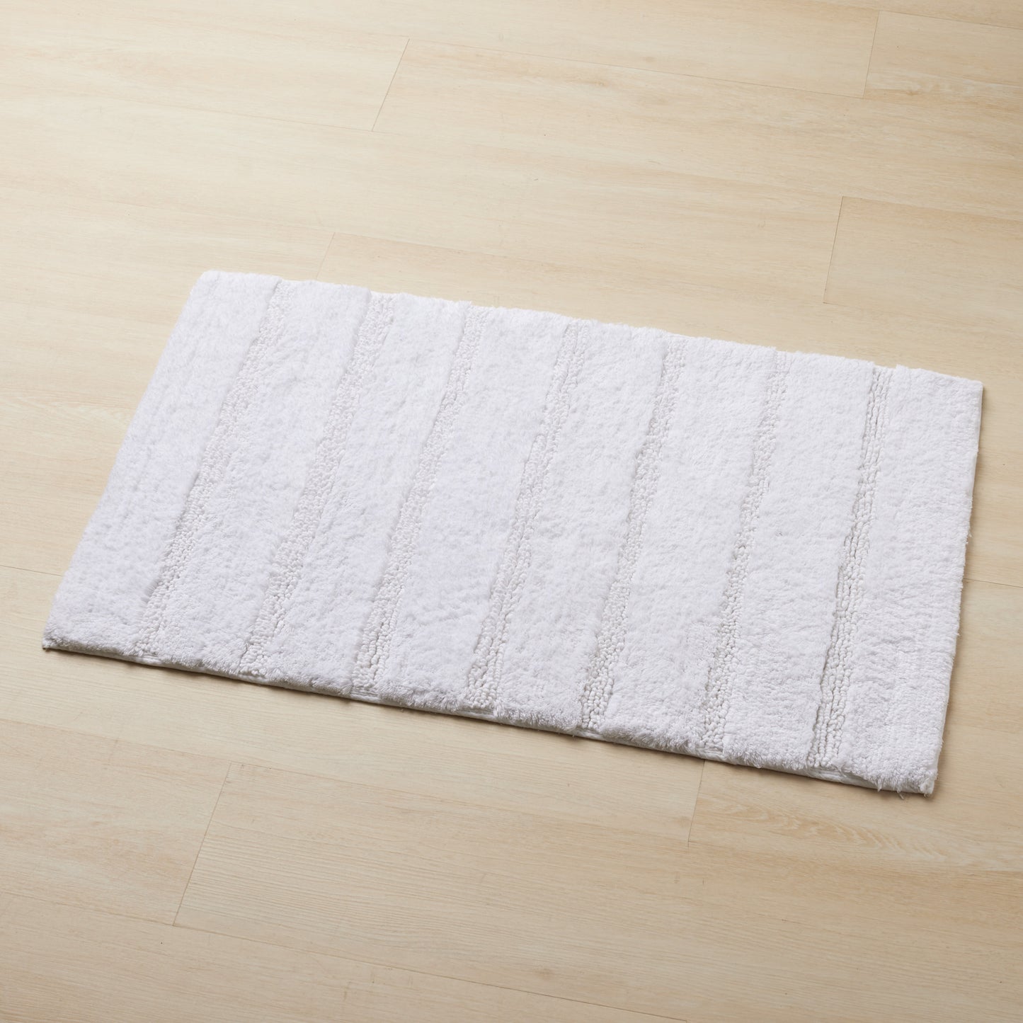 Bethany Stripe Non-Slip Plush Bath Rug