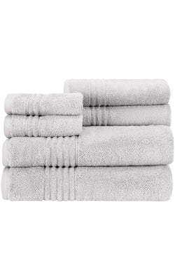 Caro Home Collection 2 Bath Hand Towels Black & White Quick Dry New