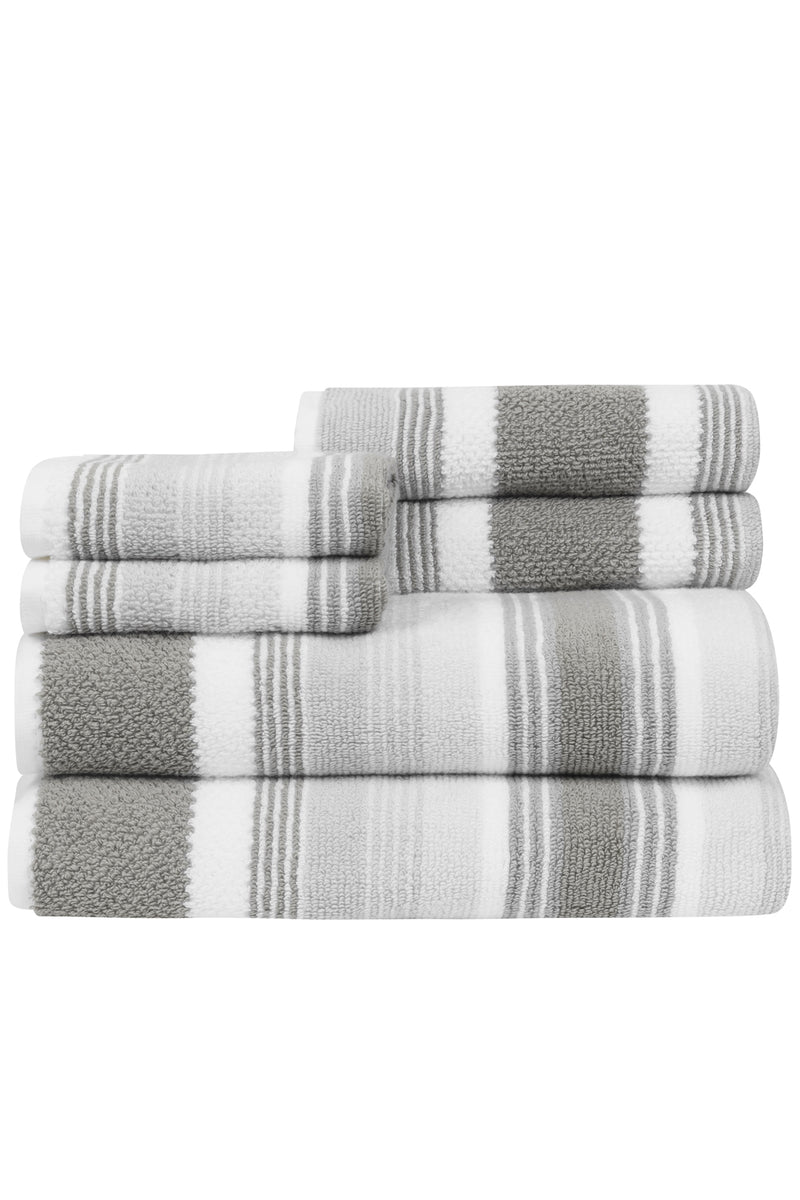Caro Home Coventry 6-Piece Towel Set - Saratoga Blue