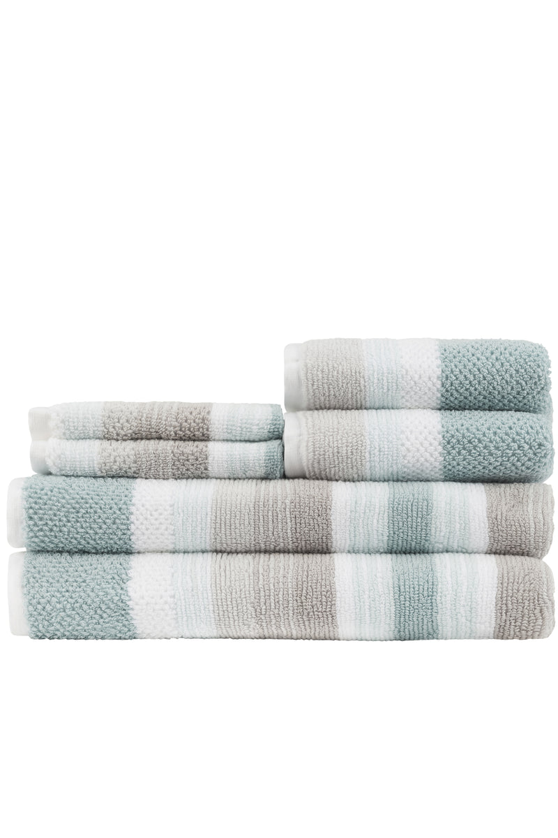 6 Piece 100% Cotton Towel Set Color: White